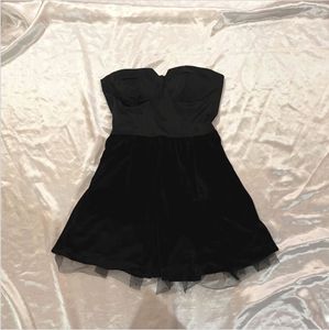 Ballerina Satin &amp; Velvet Dress