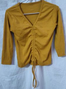 Casual Wear  Ribbed Top