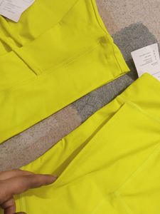 Neon Yellow Workout Set