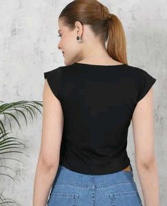 Chic Black Crop Top