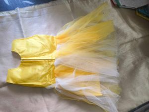 Sparkling Yellow &amp; White Lehenga Choli