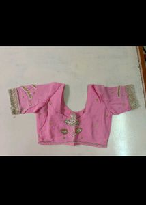 Beautiful Pink Embroidered Saree
