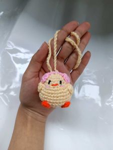 Cute Crochet Chick Charm