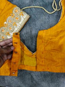 Vibrant Yellow Embroidered Blouse