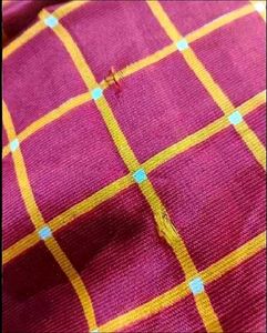 Rust colour silk saree