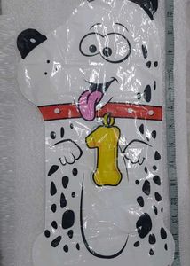 Cute Polka Dot Dog "1" Number Birthday Balloon