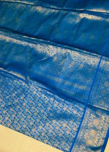 blue colour pattu saree