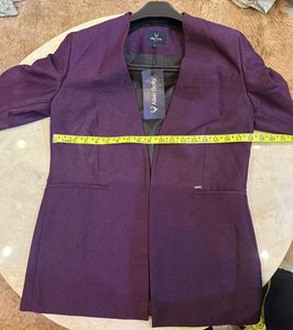 Allen Solly Purple Blazer