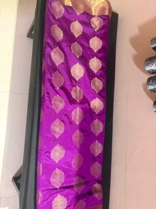 Vibrant Purple Banarasi Silk Saree