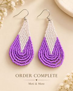 Boho Beaded Fringe Earrings