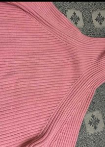 Pink Turtleneck Sweater