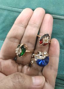 Colorful Gemstone Statement Rings