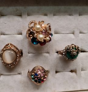 Beautiful Rings Combo - Pack Of 4