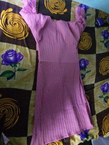Elegant Lavender Textured Kurta