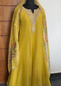 Elegant Yellow Kurta Set with Dupatta