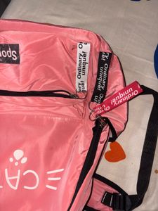 Cute Peach Cat Sport Backpack with Kit