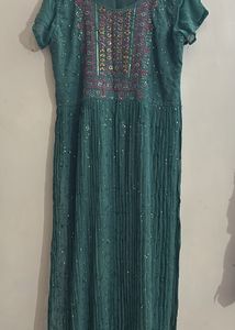 Brand new Elegant Teal Ethnic Nara cut Suit set