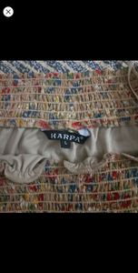 Harpa Floral Off Shoulder Bardot Top L