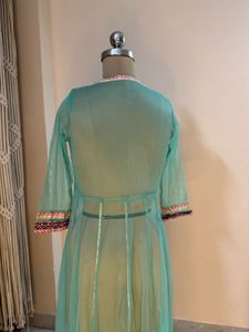 Embroidered Sheer Shrug