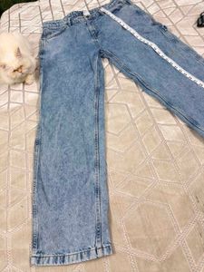 Karl Kani Men’s Light Blue Wide Leg Denim Jeans |