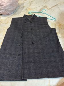 Men's Checked Nehru Jacket