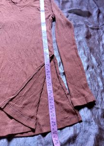 BROWN matching Ribbed Co-ord Set