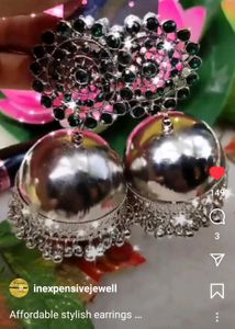 Lightweight Oxidized Jhumka
