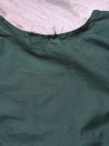 Embroidered Green Silk Kurta