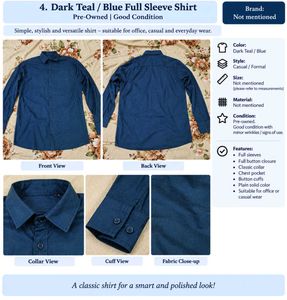 Dark Teal Full Sleeve Shirt