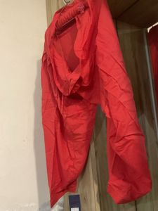 Vibrant Red Palazzo Pants