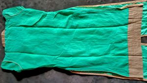 Green &amp; Gold Print Kurti