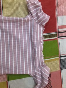Off Shoulder Ribbed Top