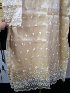 Elegant Tan Embroidered Kurta Set