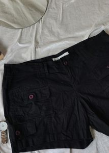 Black Cargo Shorts