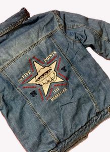 Denim Jacket with Sherpa Lining