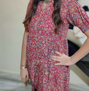 Bohemian Floral Print Kurta