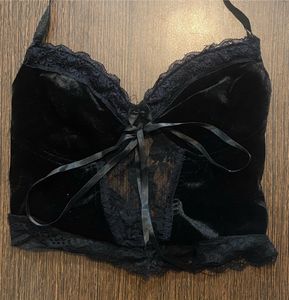 Gothic Velvet Halter Top