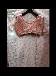 Pink Sequin Lehenga Set
