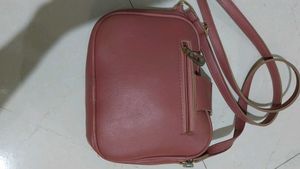 Chic Pink Crossbody Bag with Studs