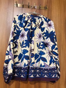 Blue Floral Printed coord set