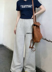 Grey Wide Leg Sweatpants