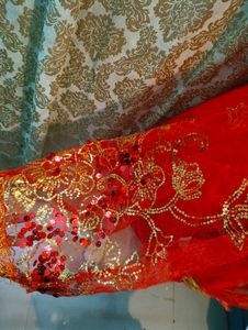 Stunning Red Embellished One-Shoulder Dress
