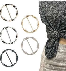 Scarf Ring Clip Blouse T-shirt Tie Rings Clips