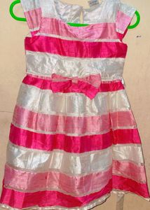 Pink doodle frock for girl child