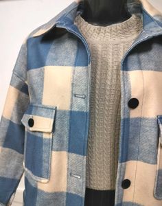 Long Check Shacket