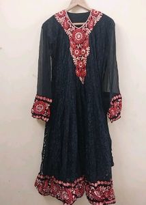 Embroidered long frock