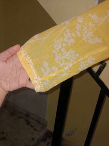 Yellow Embroidered Kurta