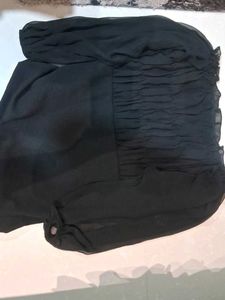 Elegant Black Embroidered Blouse