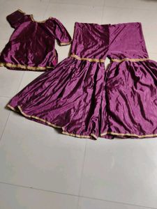 Purple Ethnic garara