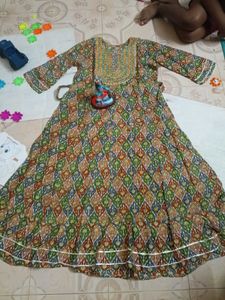 Elegant Green Printed Kurta